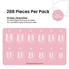 Beetles Gel Nail Tips acabado semi mate para un aspecto natural.