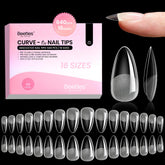 Beetles Curve-EX almendra: punta completa para uñas duraderas y seguras