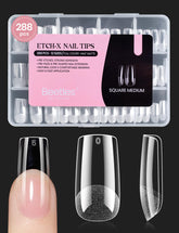 Beetles Gel Nail Tips Etch-X: vista frontal del paquete para ideas de manicura en casa