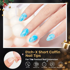 Beetles Gel Nail Tips 12 sizes labeled for precise fit and comfortable wear.