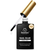 Beetles Gel Pegamento Uñas: aplicación controlada para pegado preciso.