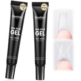 Beetles gel pegamento uñas dos botellas, ideal para recargas rápidas en casa.