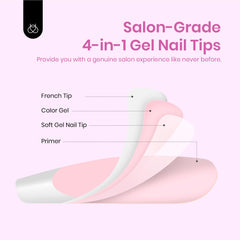 Beetles Gel Polish, conjunto de 224 piezas para varios dedos.