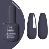Beetles Gel Polish Gris Oscuro en botella de 15 ml, ideal para manicuras duraderas.