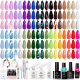 Beetles Gel Polish Kit color collection showcases 36 shades for versatile looks.