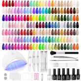 Beetles Gel Polish Kit with UV light for salon-quality nails at home