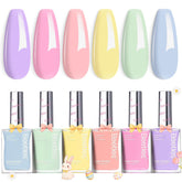 Beetles Gel Polish Pastel Reverie, paleta para uñas delicadas con brillo duradero.