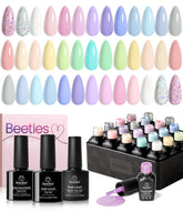 Beetles Gel Polish Set color bottles arranged for long-lasting nail looks