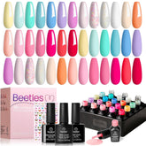 Beetles gel polish set with pastel neon colors for vibrant everyday nails