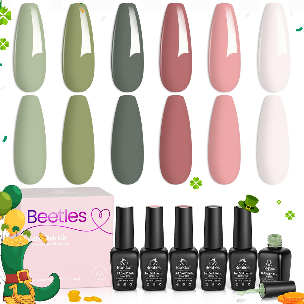 Beetles Gel Polish Set Primavera, caja-regalo elegante para uñas y looks diarios.