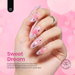 Beetles Gel Polish rosa translúcido, tono suave para estilos delicados.