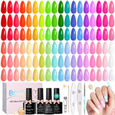 Beetles Gel Polish spring collection swatches show 36 colors for versatile nail looks