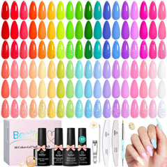 Beetles Gel Polish spring collection swatches show 36 colors for versatile nail looks