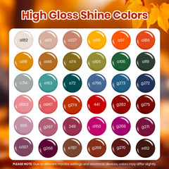 Beetles Gel Polish Waltz Leaves color swatches for quick shade selection