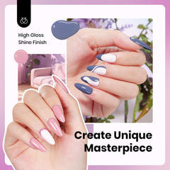 Beetles Hema-Free formula with low odor for comfortable home manicures.