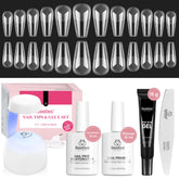 Beetles kit de uñas gel mediano coffin primer en primer plano para adherencia