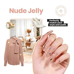Beetles Gel Polish Nude: cuidado de uñas en enfoque del envase
