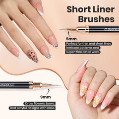 Beetles Liner brush 15mm for medium strokes and floral patterns.