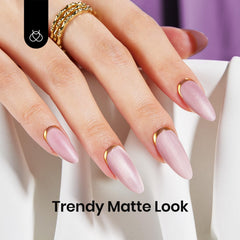 Beetles Matte Top Coat chrome-proof texture locks chrome powder designs.