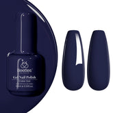 Beetles Midnight Navy Blue bottle illustrates long-lasting at-home gel color