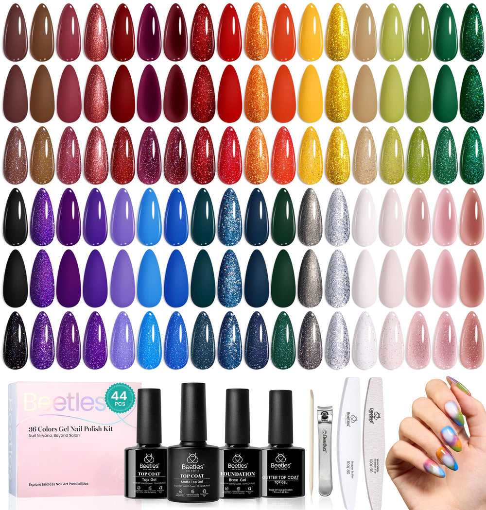 Beetles Mystic Wonderland 36-color palette for versatile gel nails.