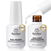 Beetles nail dehydrator 20ml bottle showing surface oil removal for better adhesion.