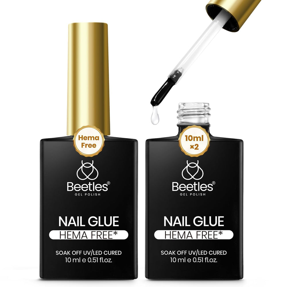 Beetles pegamento para uñas, bote 10 ml, adherencia duradera para uñas falsas.