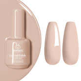 Beetles Nude Gel Polish Hazelnut Milk bottle shows creamy nude shade for natural nails