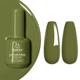 Beetles Olive Green gel nail polish bottle for DIY manicures and long-lasting color