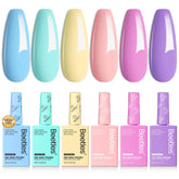 Beetles Gel Polish Fairy Tale Dream, frascos coloridos para un look pastel suave.