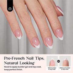 Beetles pink French tip nails offer salon-like results at home.
