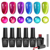 Beetles Fairy Prism Ojo de Gato Rojo, brillo intenso para manicura llamativa