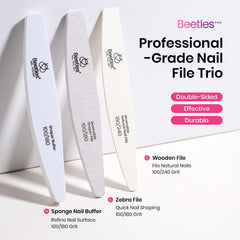 Beetles Pro nail buffer 100-180 grit for smoothing natural nails