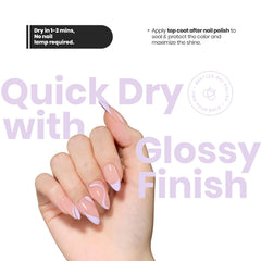 Beetles Purple Nail Polish application closeup highlights even coat and smooth application