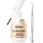Beetles Gel Polish Quitauñas, botella de 20 ml para remover adhesivo de uñas postizas