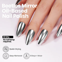 Beetles Gel Polish ofrece secado rápido para retoques sin esperas.