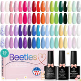 Beetles Spring Gel Nail Polish Set with 36 shades for versatile DIY manicures.