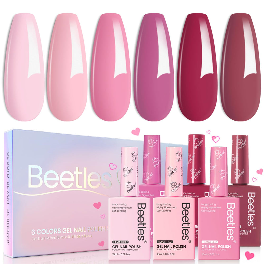 Beetles Romantic Blush collection 01 shows soft pink shade for an elegant spring manicure
