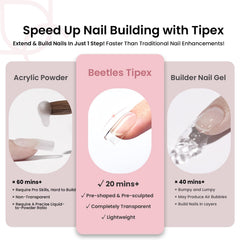 Beetles Tipex conjunto de 192 puntas para uñas DIY