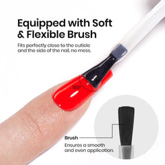 Beetles Top Coat delivers a durable, high-gloss finish for natural and gel nails.