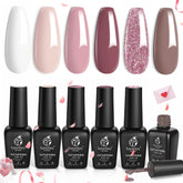 Beetles Wedding Gel Polish tono nude, ideal para novias y looks elegantes.