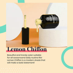 Beetles Lemon Chiffon nails in spring pastel for Easter looks.