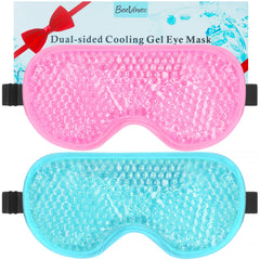 BeeVines mascarilla de gel para ojos, doble paquete, ideal para uso prolongado y alivio.