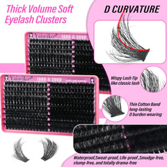 BEFACL lash clusters 12-25mm lengths for customizable natural to dramatic looks.