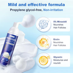Biotin and castor oil-infused formula nourishes the scalp.