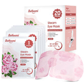 BeHoomi mascarilla ocular caliente rosa para descanso y sueño profundo