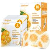 BeHoomi mascarilla ocular termica empaquetada para descanso cómodo.