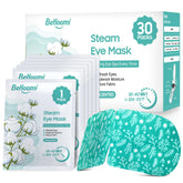BeHoomi mascarilla ocular de vapor caliente lista para relajar ojos cansados.