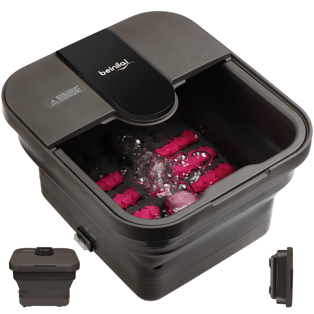 Beinilai Collapsible Foot Spa handle for easy transfer and storage