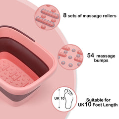 Beinilai massage rollers and 54 bumps provide soothing foot care.